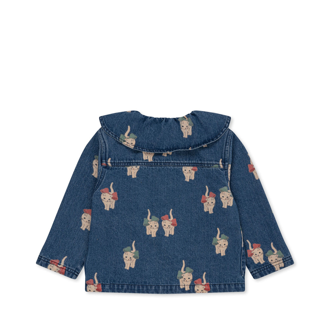 konges-sløjd-magot-denim-shirt-kitty-bow-kong-w23ks6028-kb-2y