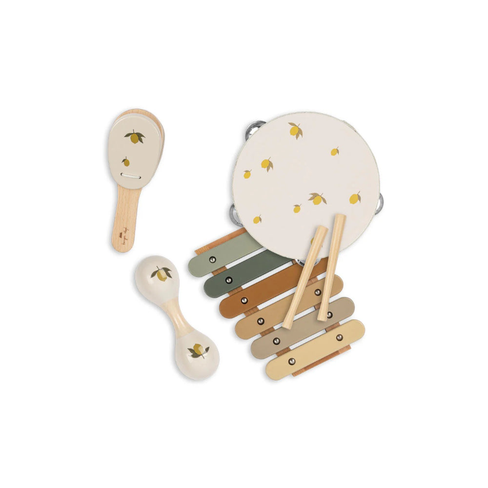 konges-sløjd-music-set-lemon-glossy-fsc-lemon-kong-w25ks104062-lemon-os