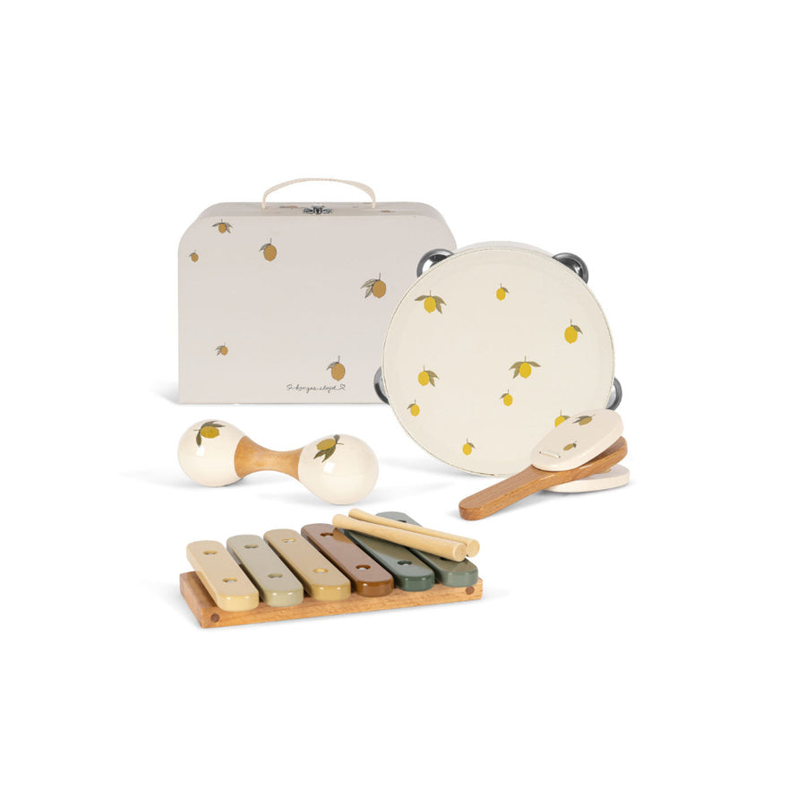 konges-sløjd-music-set-lemon-glossy-fsc-lemon-one-size-kong-s25ks103322-lemon-os