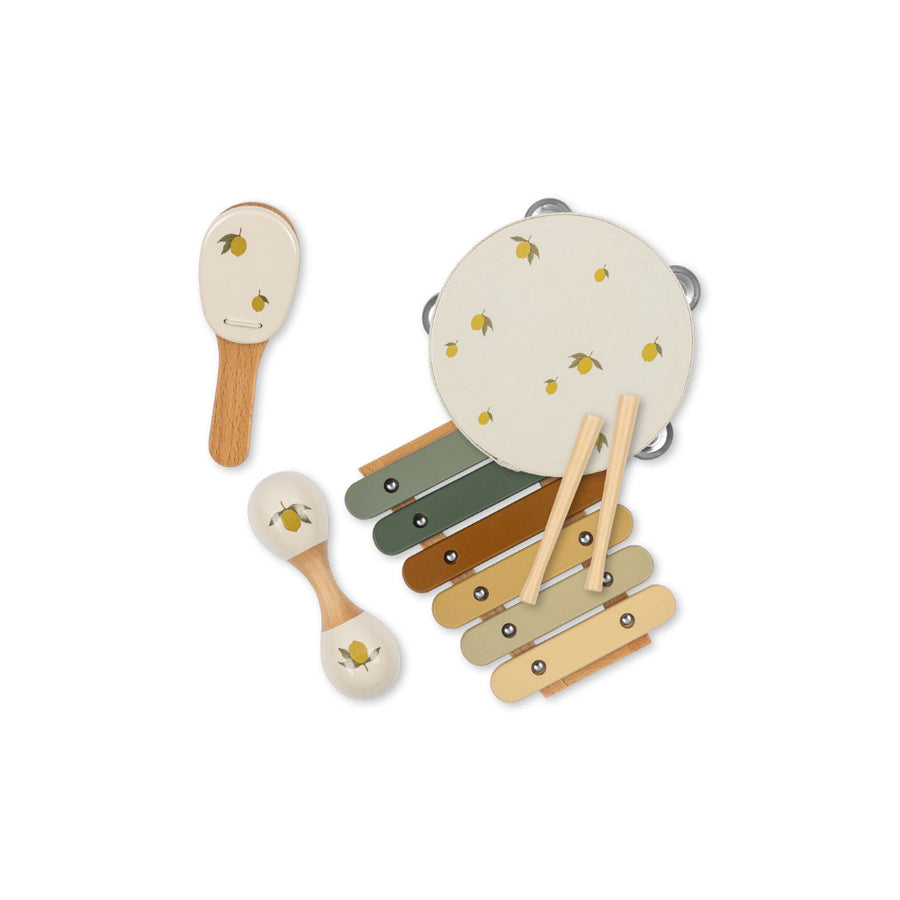 konges-sløjd-music-set-lemon-glossy-fsc-lemon-one-size-kong-s25ks103322-lemon-os
