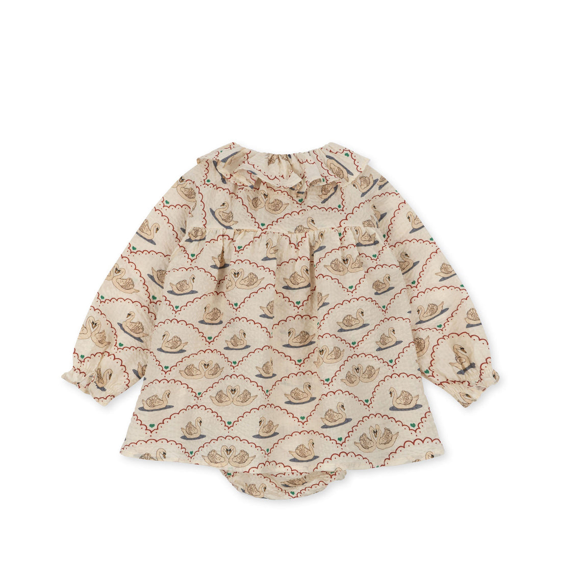 konges-sløjd-noel-romper-swan-kong-w23ks6457-swan-12m