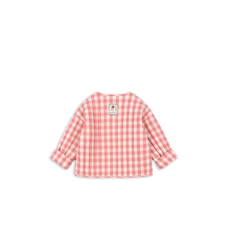 konges-slojd-rhw-x-ks-bella-jacket-peach-blossom-check-clothing-wear-fashion-kong-s25ks103589-pbc-18m