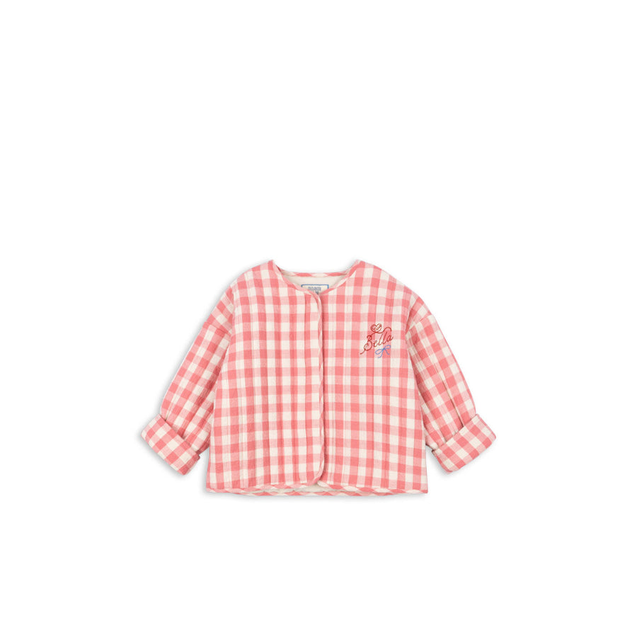 konges-slojd-rhw-x-ks-bella-jacket-peach-blossom-check-clothing-wear-fashion-kong-s25ks103589-pbc-18m