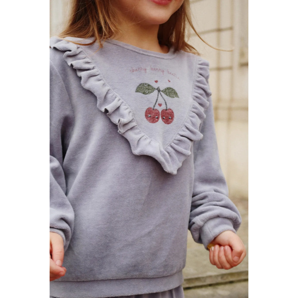 konges-sløjd-wally-frill-sweat-shirt-gots-tradewinds-kong-w25ks101731-trade-2y