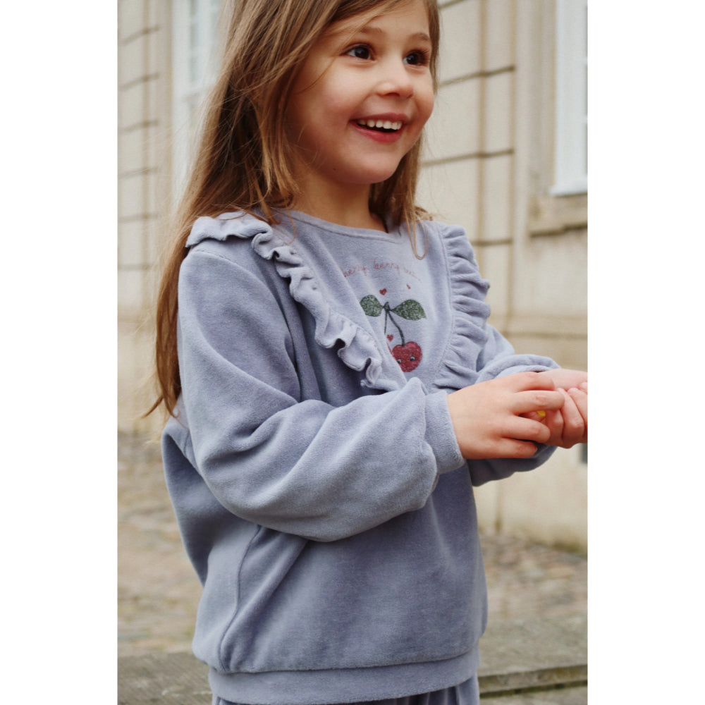 konges-sløjd-wally-frill-sweat-shirt-gots-tradewinds-kong-w25ks101731-trade-2y