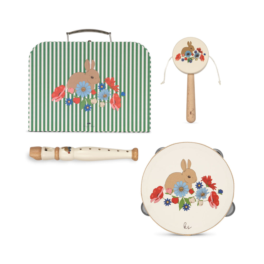Konges Sløjd Wooden Music Set Bunny FSC Bunny Tokki One Size