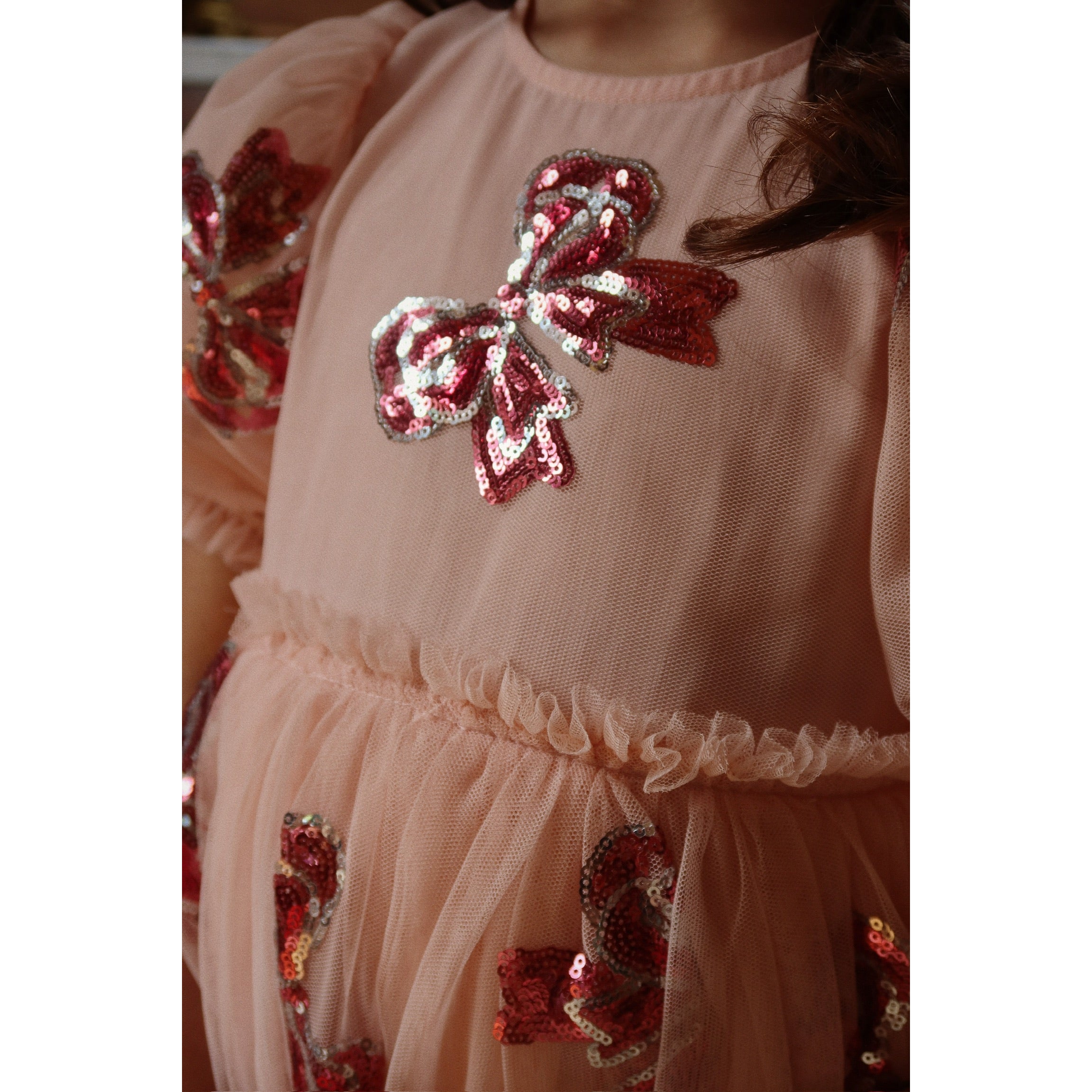 konges-sløjd-yvonne-sleeve-dress-bella-bow-kong-s25ks102439-beb-2y