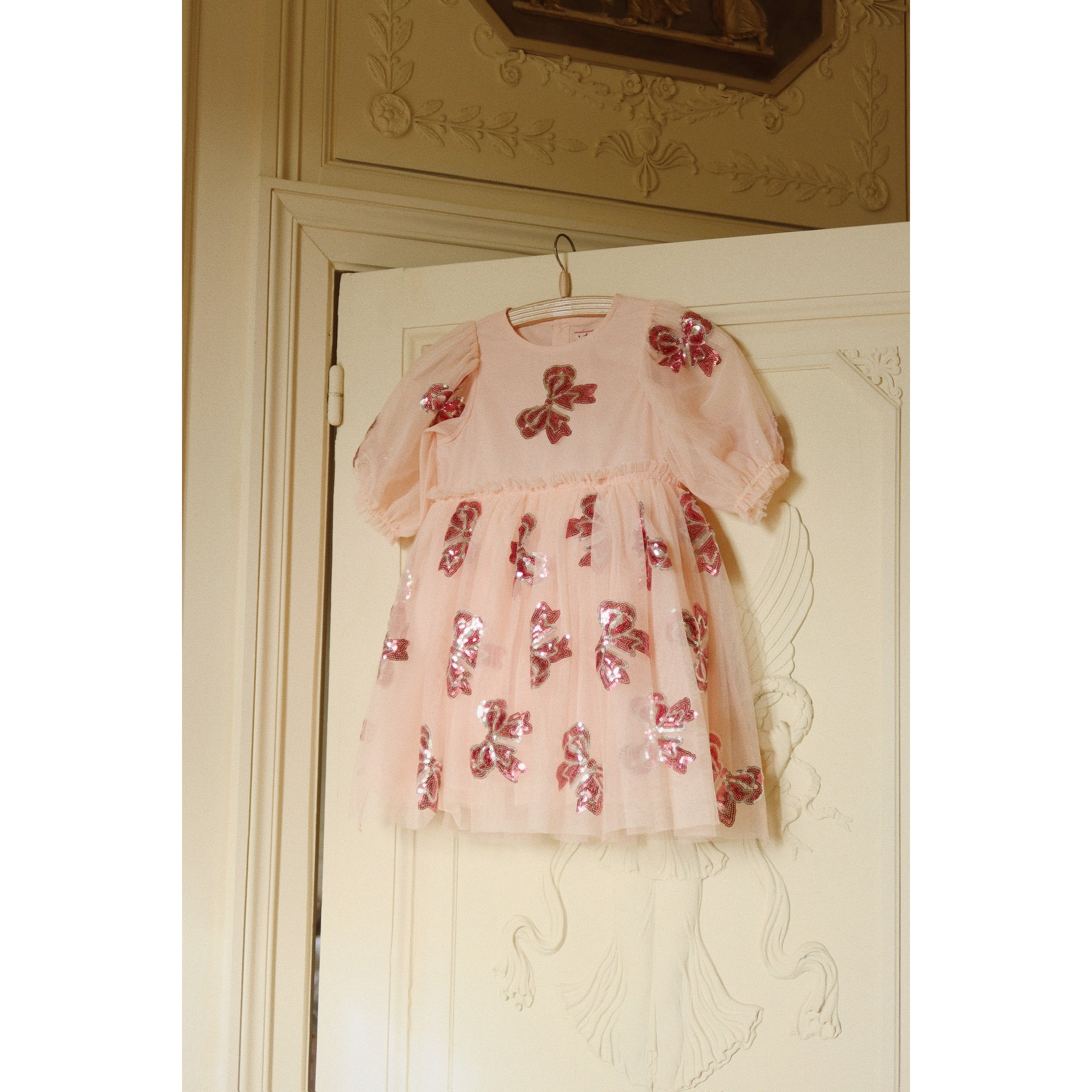 konges-sløjd-yvonne-sleeve-dress-bella-bow-kong-s25ks102439-beb-2y