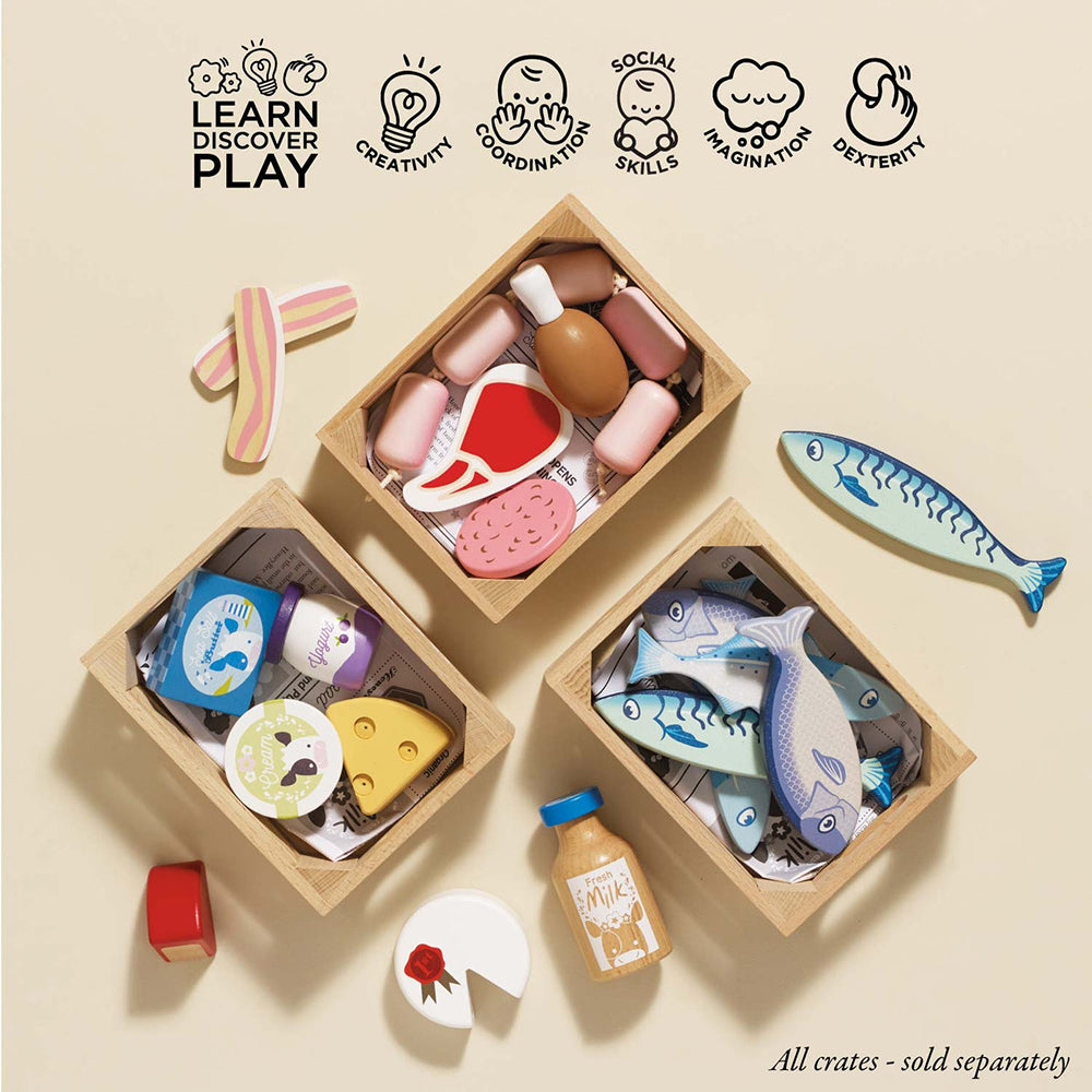 le-toy-van-cheese-dairy-wooden-market-crate-8-piece-play-toy-ltv-tv185