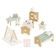 le-toy-van-wooden-dolls-house-childs-bedroom-furn-24-piece-play-toy-ltv-me061