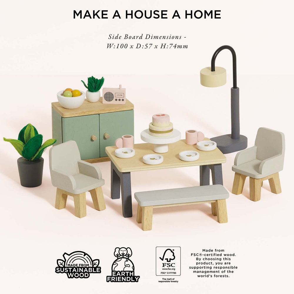 le-toy-van-wooden-dolls-house-dining-room-18-piece-play-toy-ltv-me056