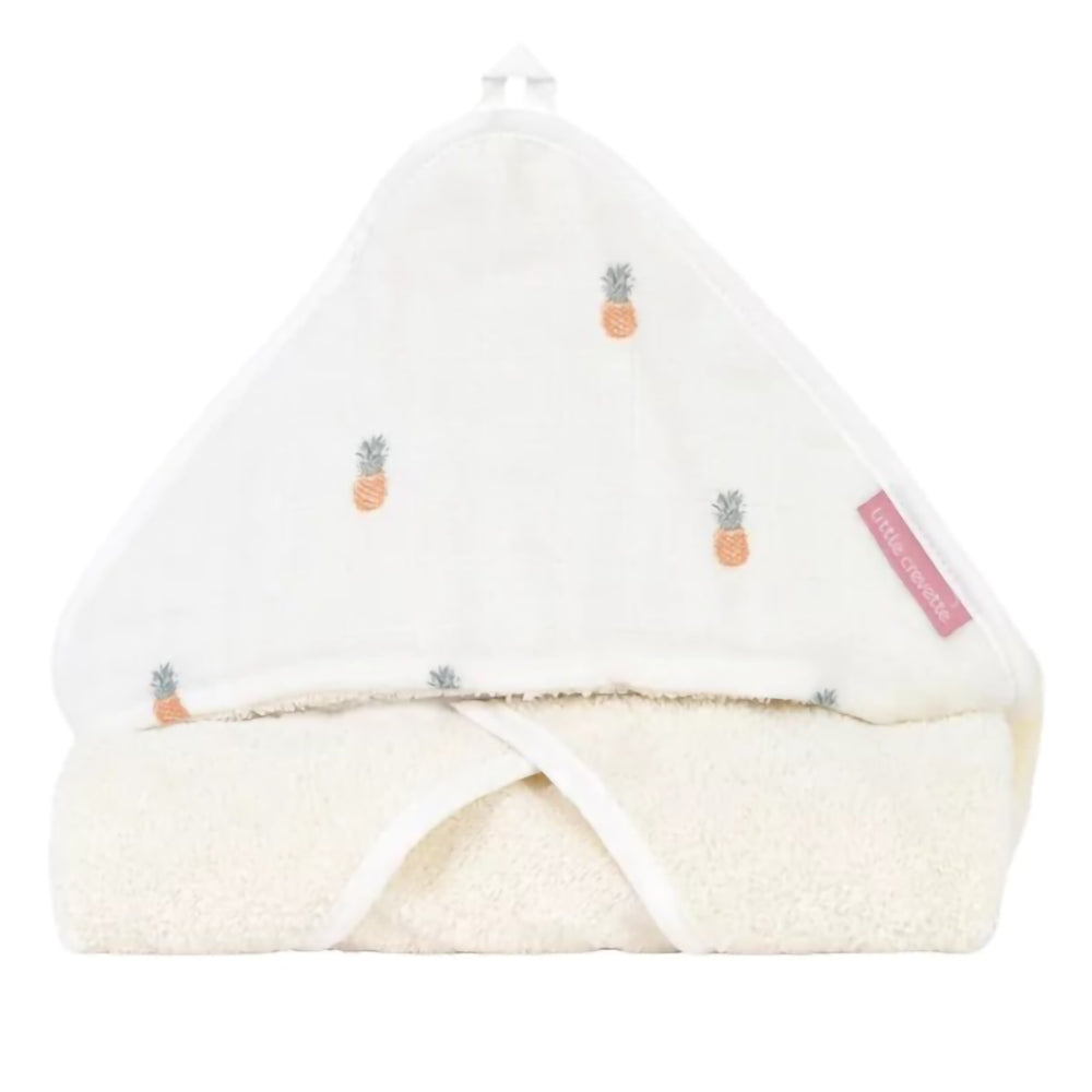 little-crevette-ananas-hooded-towel-75-x-75-cm-baby-nursery-lcrv-ancb