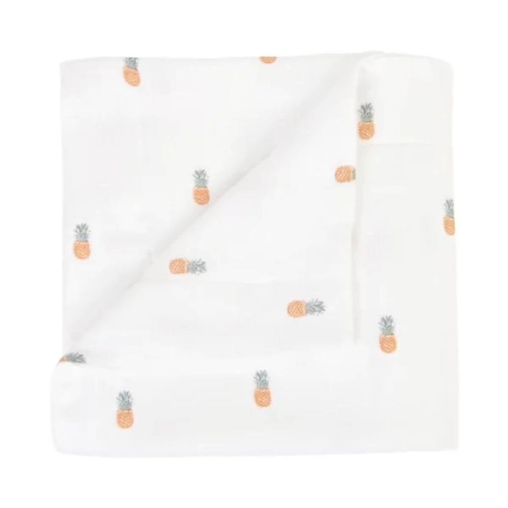 little-crevette-ananas-swaddle-blanket-75x100cm