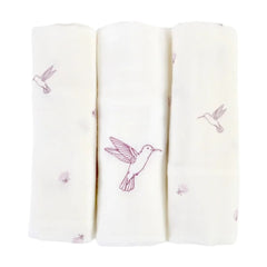 little-crevette-colibri-set-of-3-swaddles-60x60cm