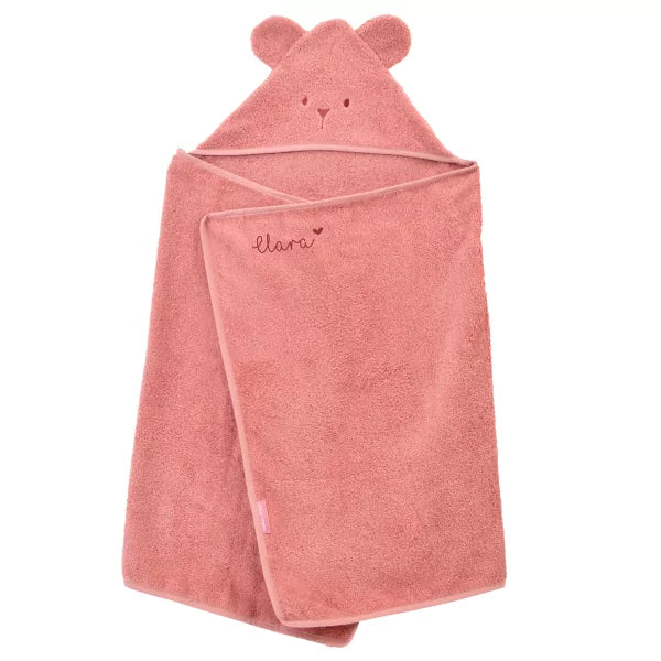 little-crevette-ourson-hooded-towel-70x140cm-dark-pink-lcrv-unocbbr