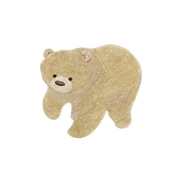 Lorena Canals Animal Rugs Bear Machine Washable Cotton Rug - 120x122cm