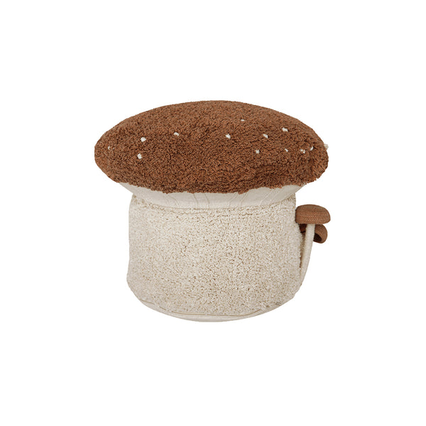 Lorena Canals Mushroom Hunters Boletus Machine Washable Pouffe - 35x45x45cm (Pre-Order; Est. Delivery in 4-8 Weeks)