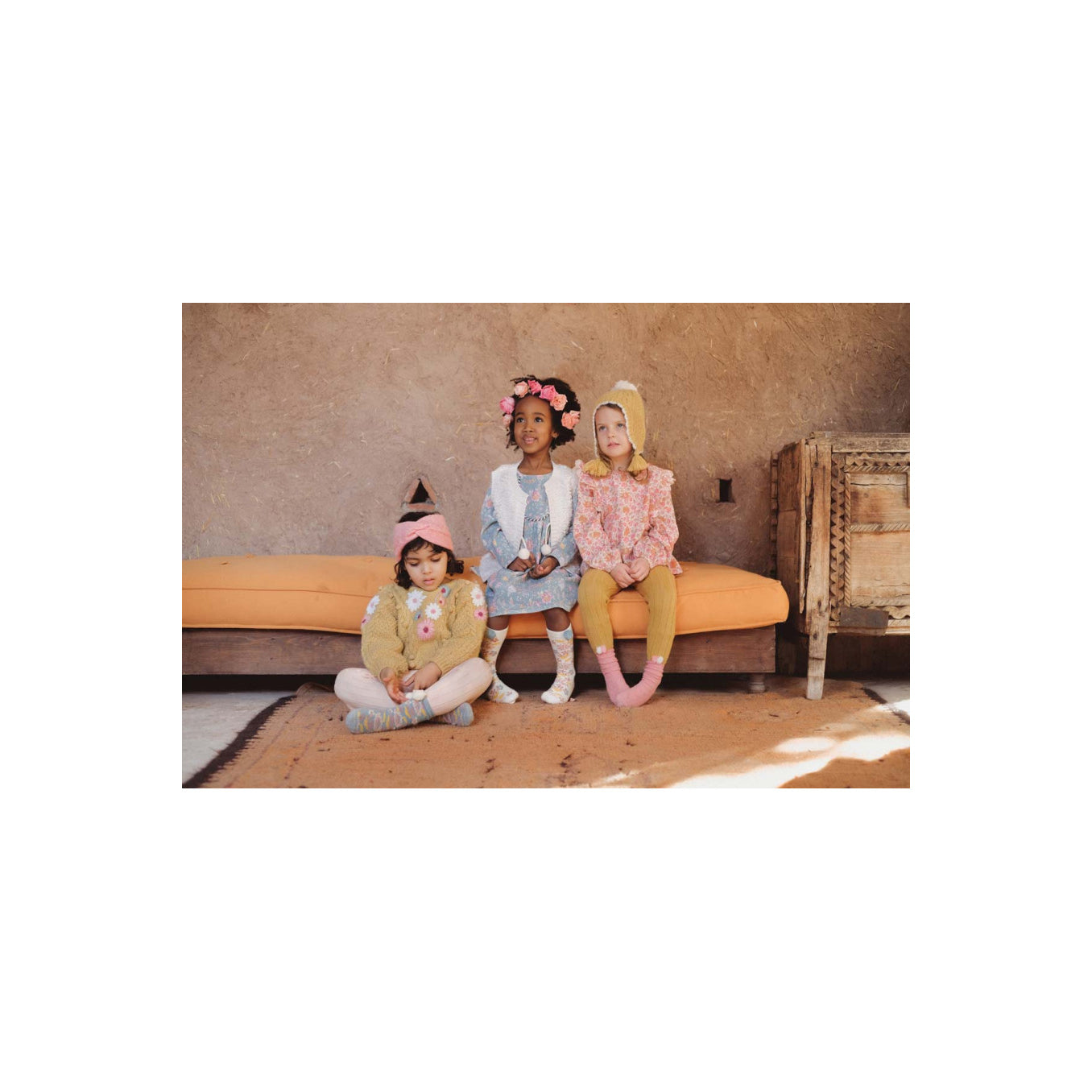 Louise Misha Dress Roulotta Printed Organic Cotton Crepe Blue