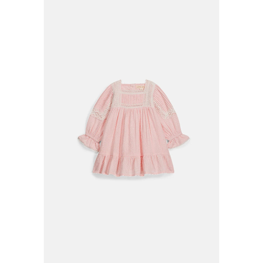 louise misha dress laureline - cotton dobby - light pink mish-w25s0025-lpk-24m