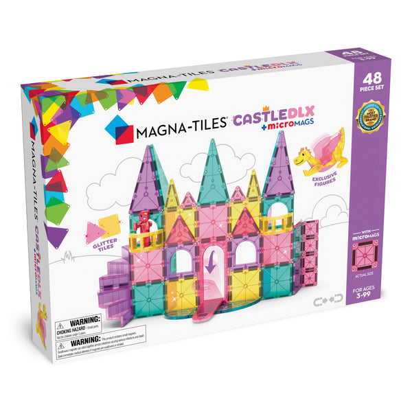 MAGNA-TILES 豪華城堡磁力片連 Micromags 迷你磁力片 48件套裝