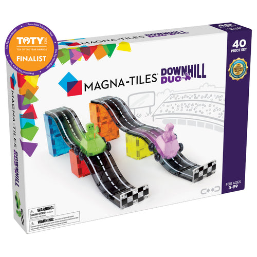 MAGNA-TILES 雙線下坡賽道磁力片 40件套裝