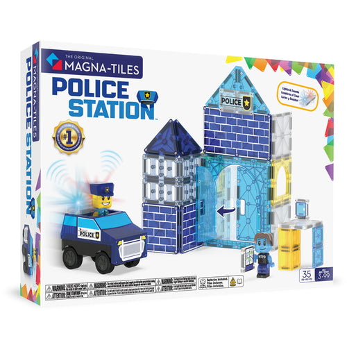 MAGNA-TILES 警察局磁力片 35件套裝