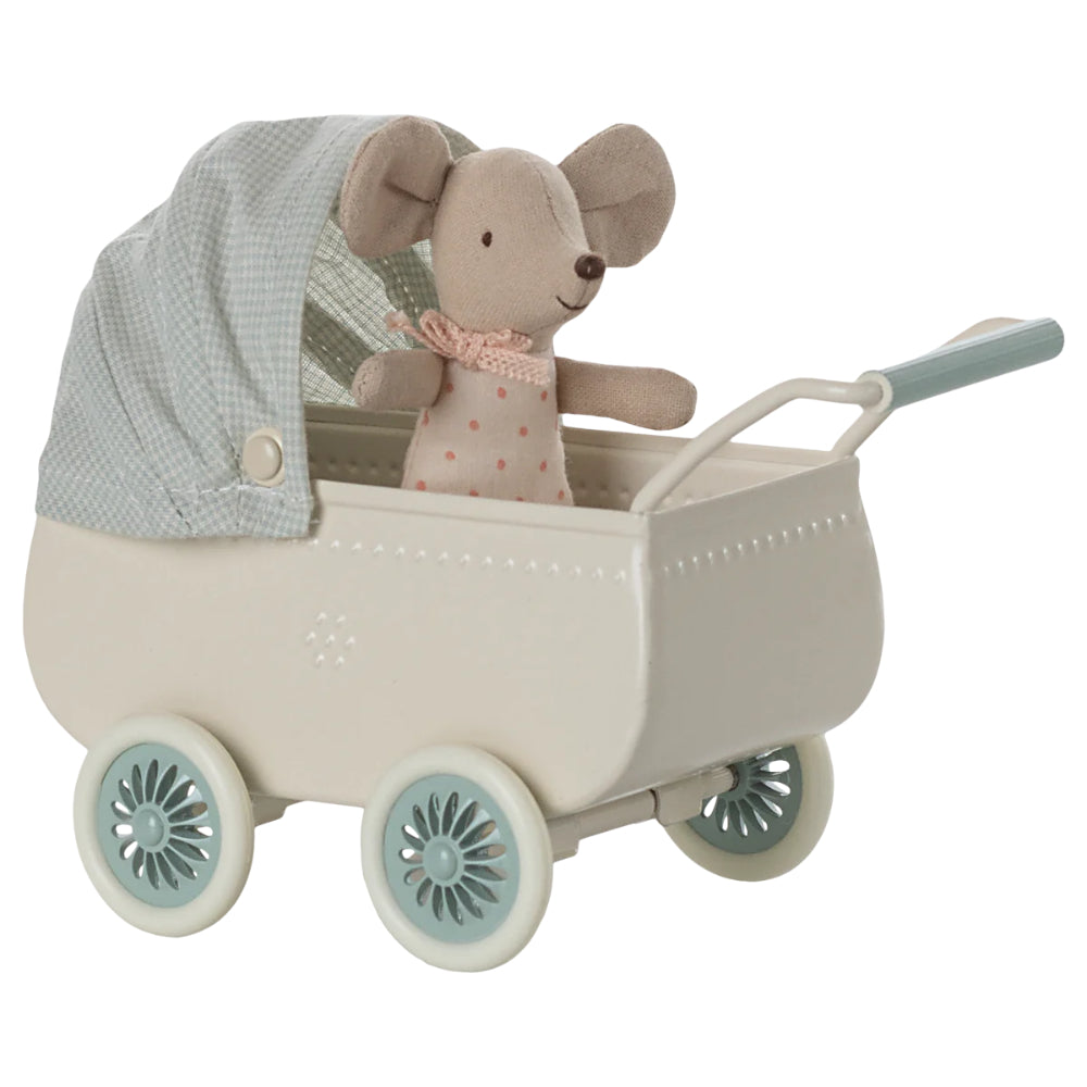 maileg-pram-with-baby-mouse-mint-mail-11510300