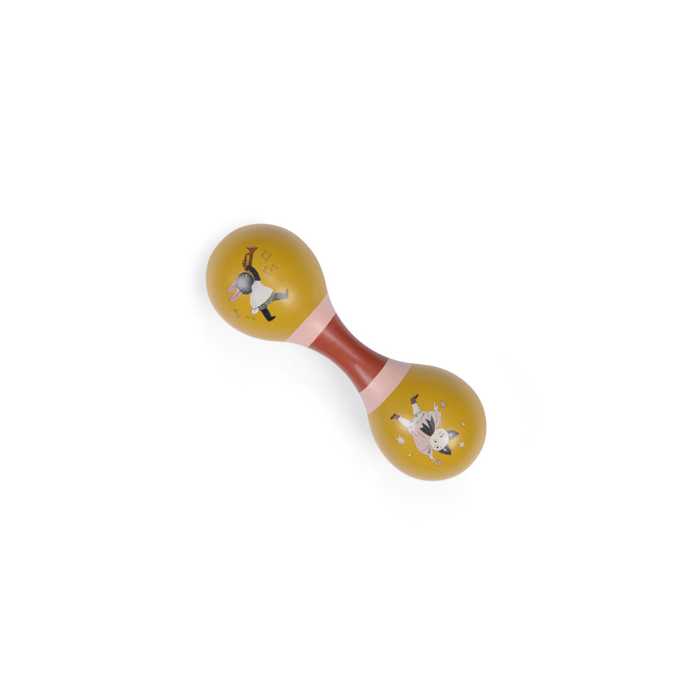 moulin-roty-après-la-pluie-ochre-colour-double-ended-maracas-moul-715120