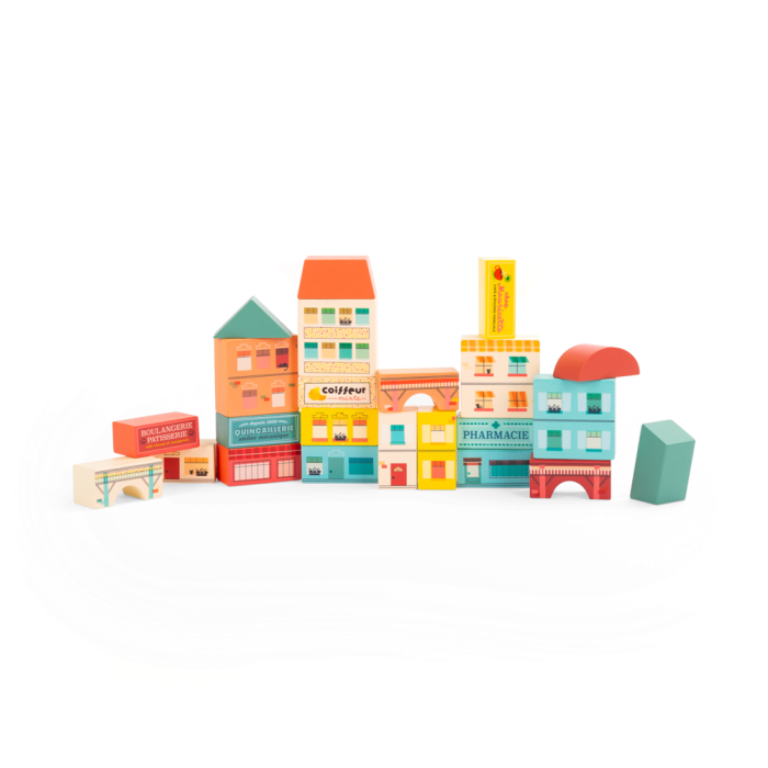 moulin-roty-avenue-de-moulin-village-wooden-building-blocks-34pcs-moul-725101