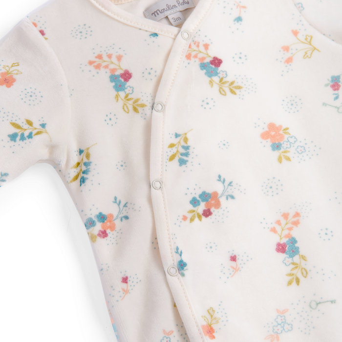 moulin-roty-la-petite-ecole-de-danse-baby-floral-pattern-sleepsuit-moul-667275