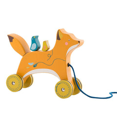 moulin-roty-le-voyage-d-olga-baby-agility-development-mustard-yellow-wooden-pull-along-fox-moul-714102