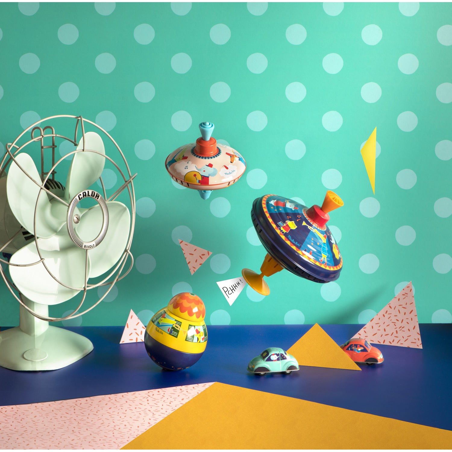 moulin-roty-les-jouets-métal-yellow-friction-car-moul-720396