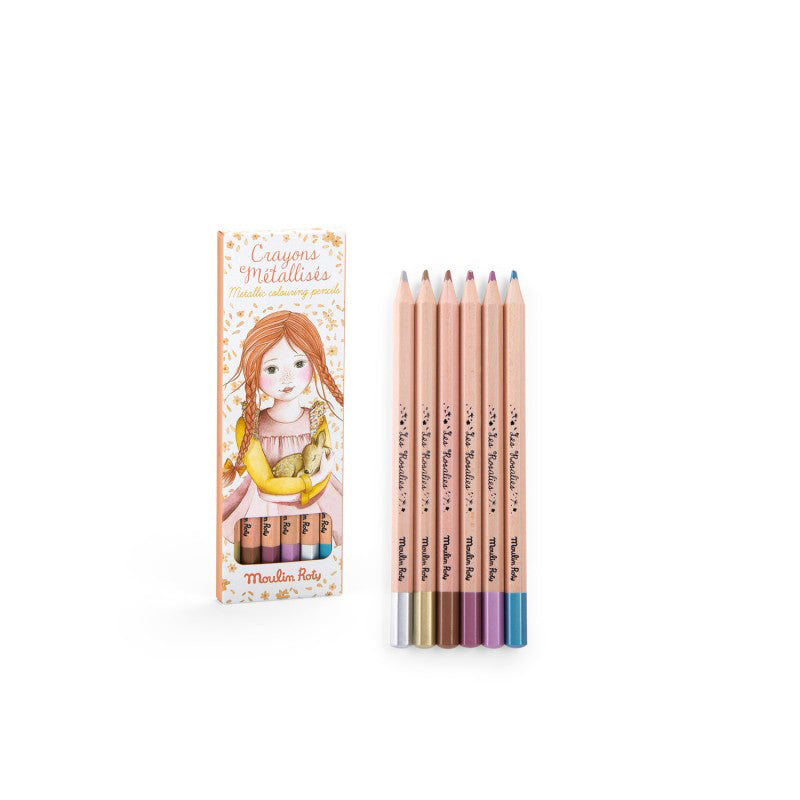 moulin-roty-les-rosalies-6-metallic-colouring-pencils-moul-710607