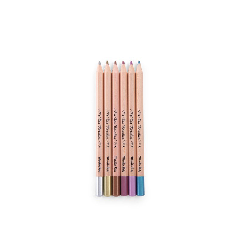 moulin-roty-les-rosalies-6-metallic-colouring-pencils-moul-710607