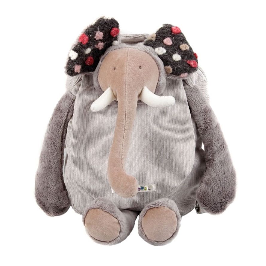 Moulin Roty Les Zazous Elephant Backpack Grey Ears