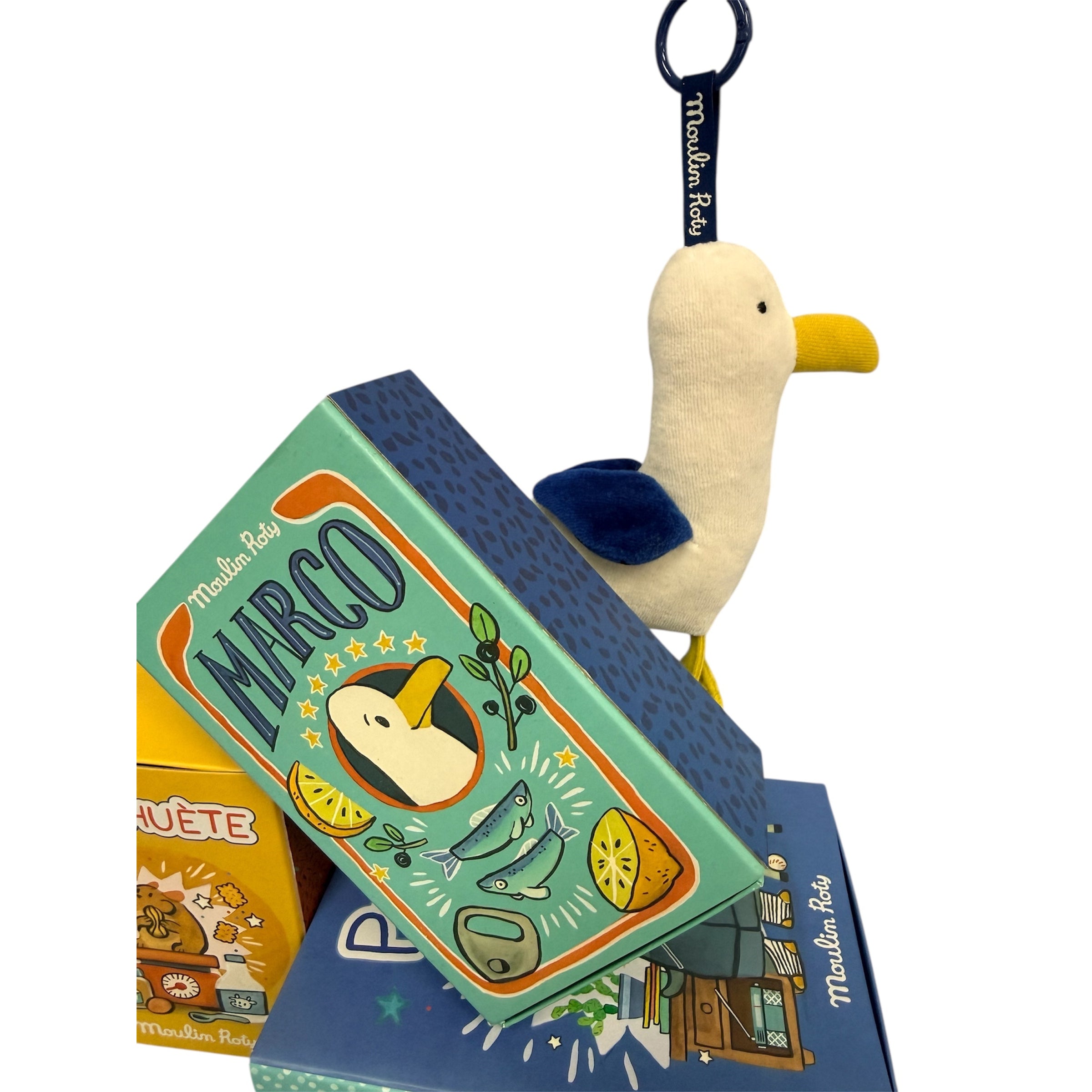 Moulin Roty Puce & Pilou Gull Keyring