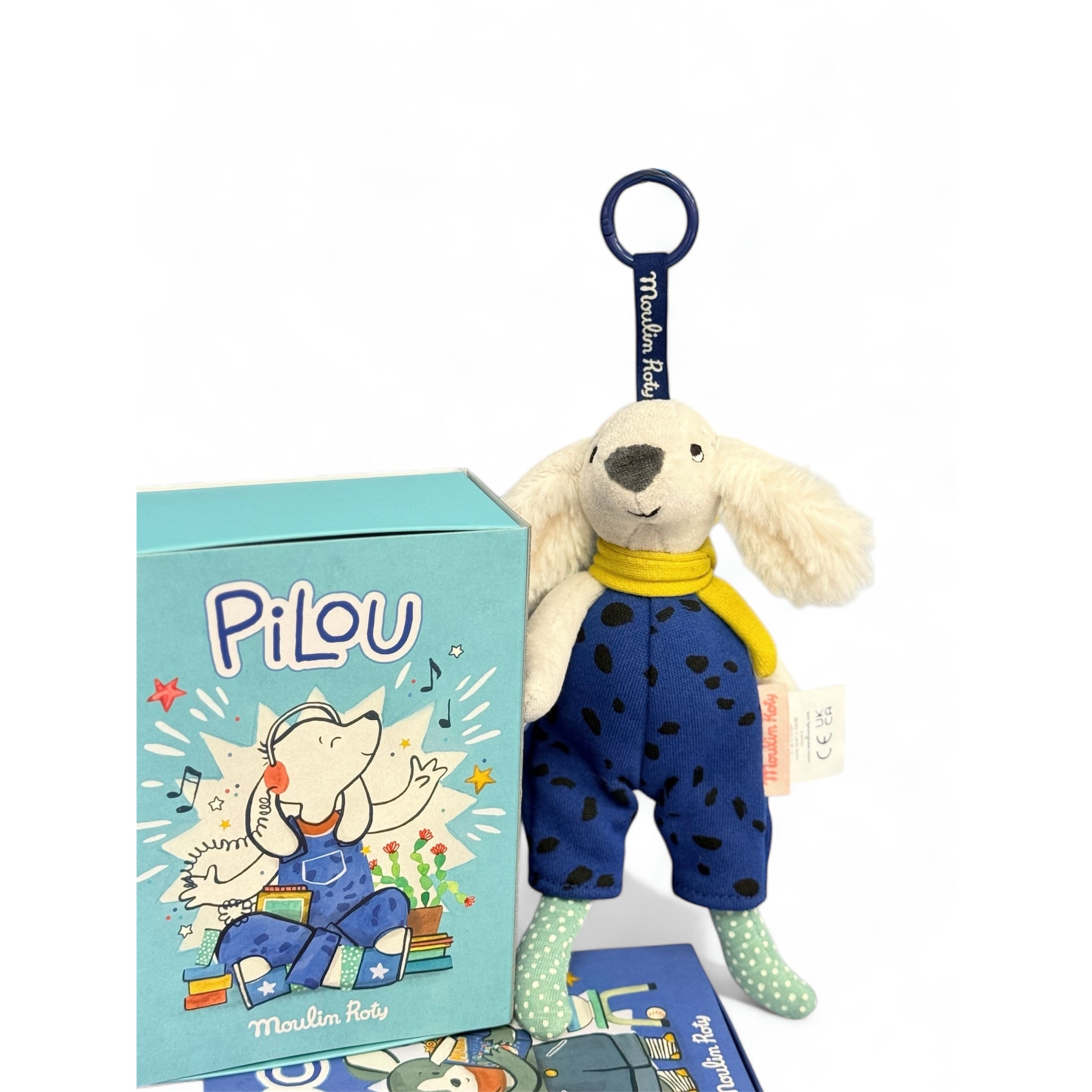 Moulin Roty Puce & Pilou Pilou The Dog Keyring
