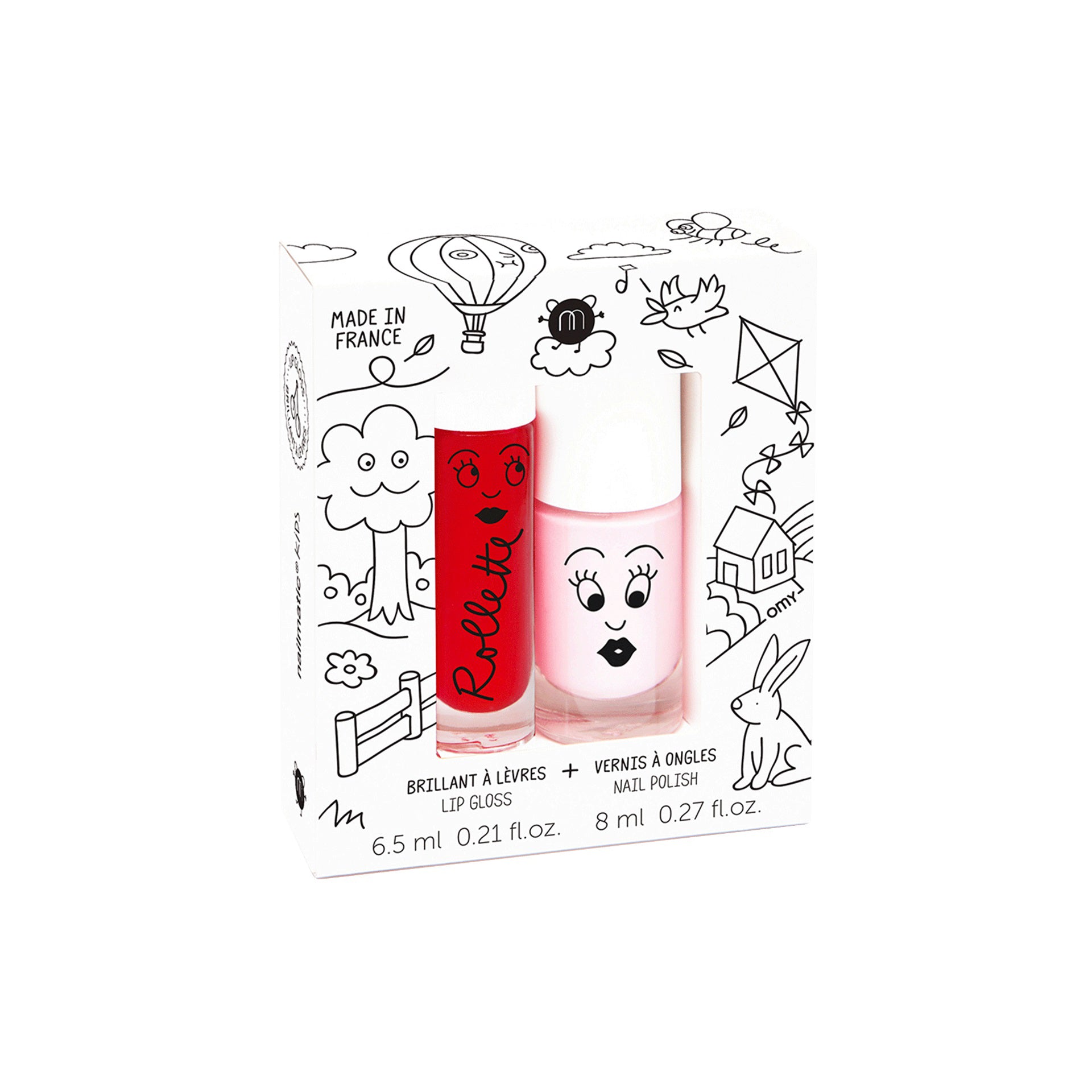 nailmatic-set-1-lip-gloss-cherry-1-water-based-nail-polish-bella-nail-201kidscottage