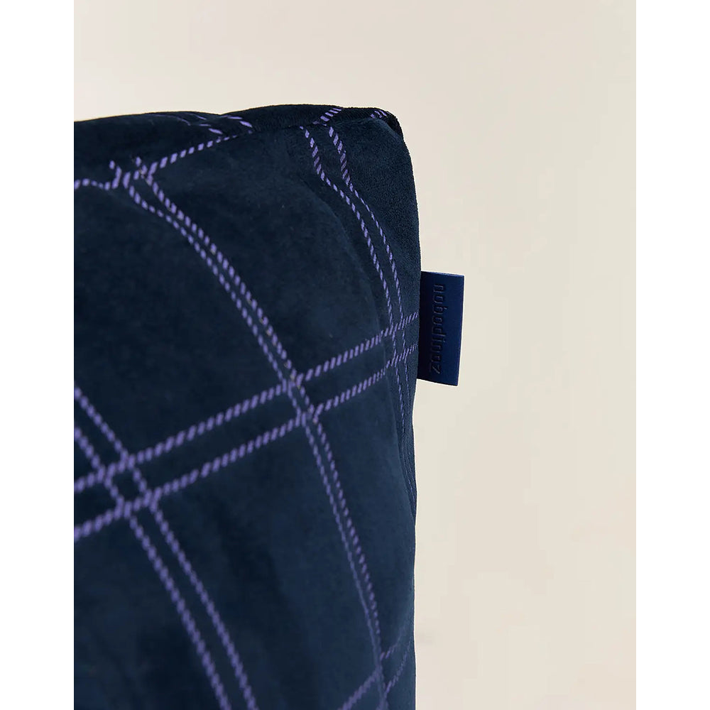 nobodinoz-chelsea-eco-velvet-armchair-beanbag-night-blue-purple-windowpane