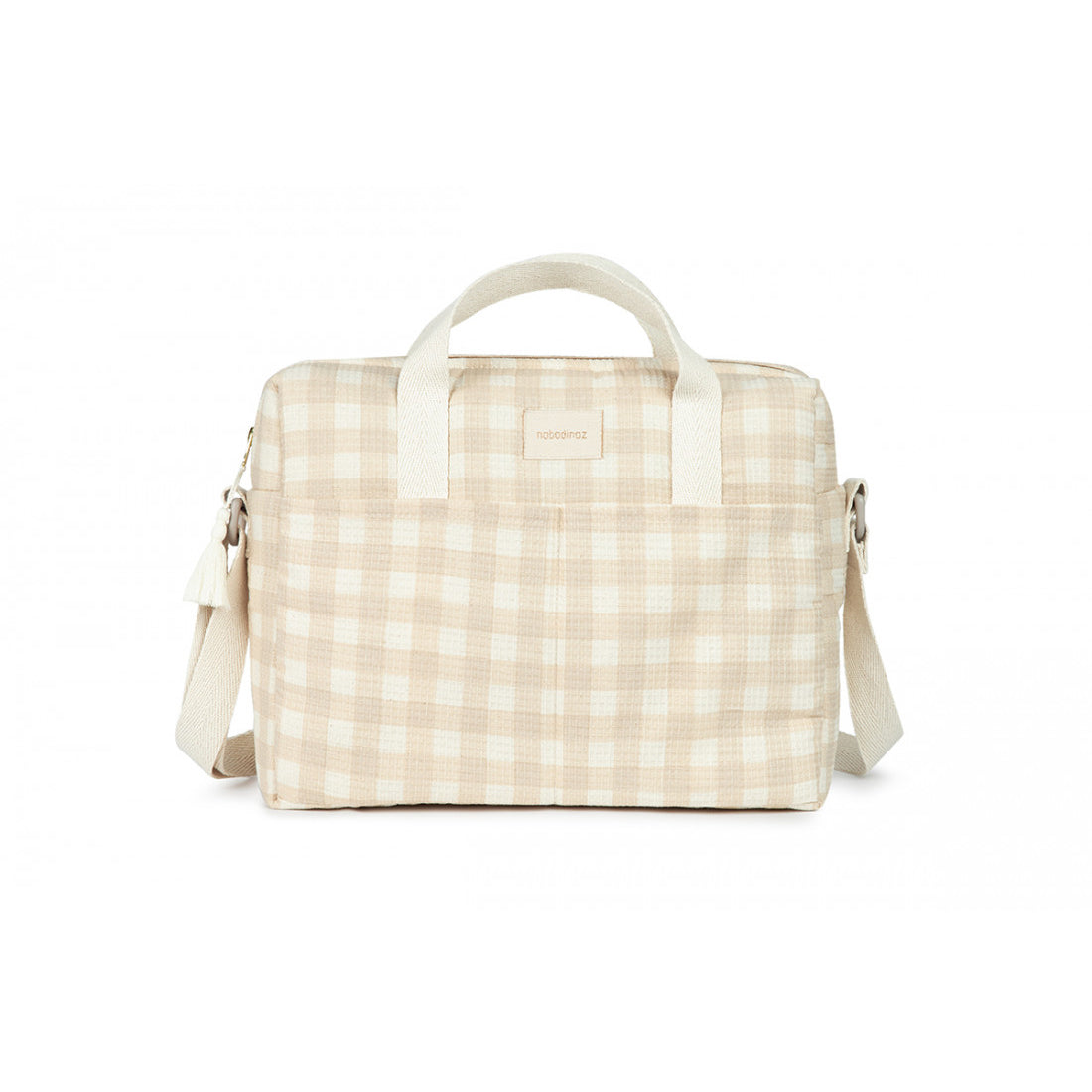 nobodinoz-gala-waterproof-changing-bag-35x27x14-ivory-checks-nobo-4929709