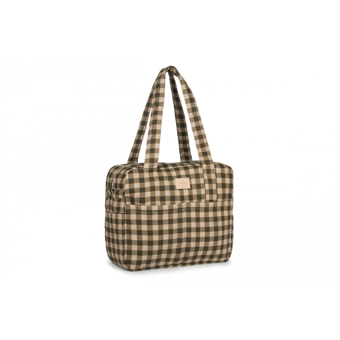 nobodinoz-hyde-park-waterproof-stroller-bag-green-checks-nobo-4927071