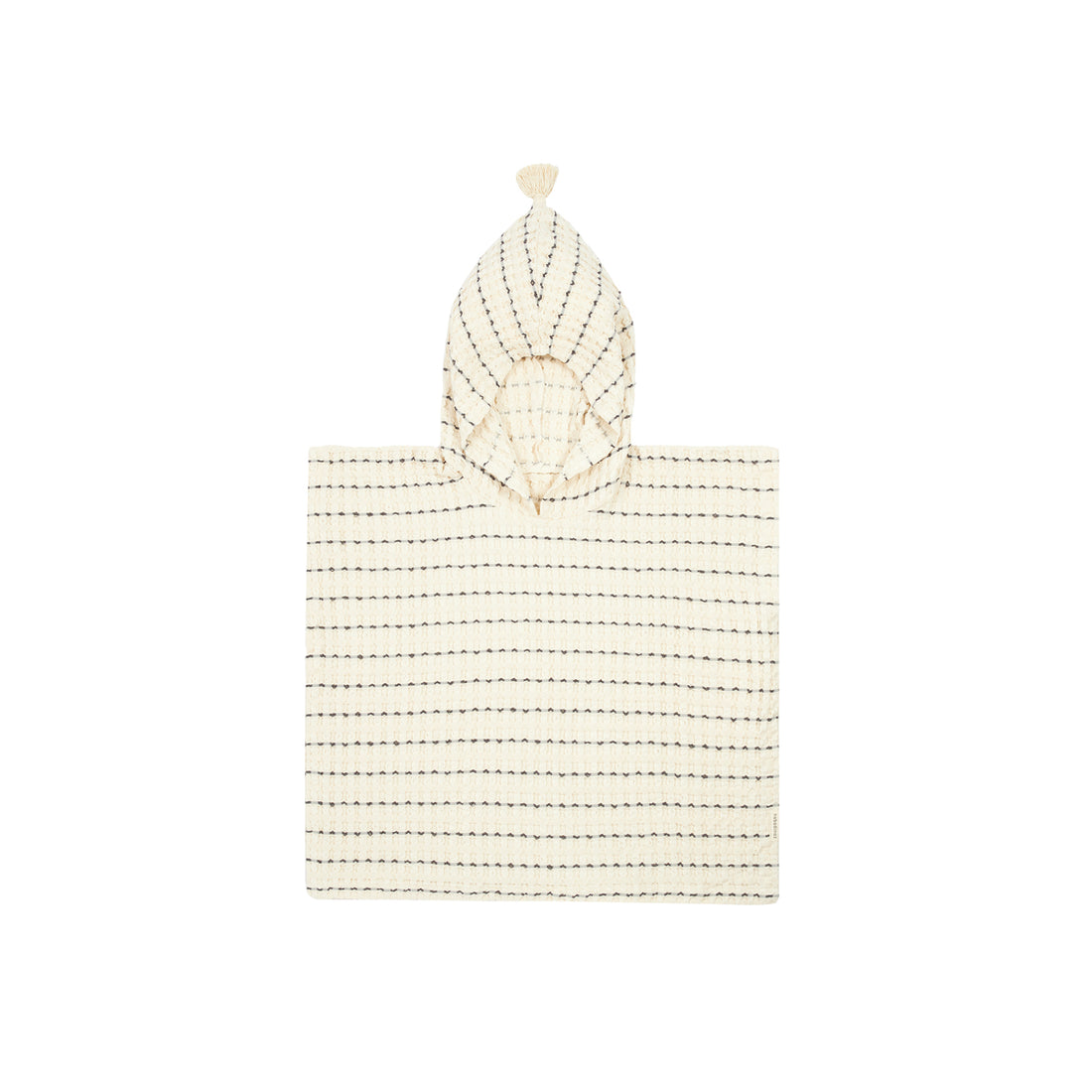 nobodinoz-portofino-poncho-black-stripes-large-waffle-nobo-4933584