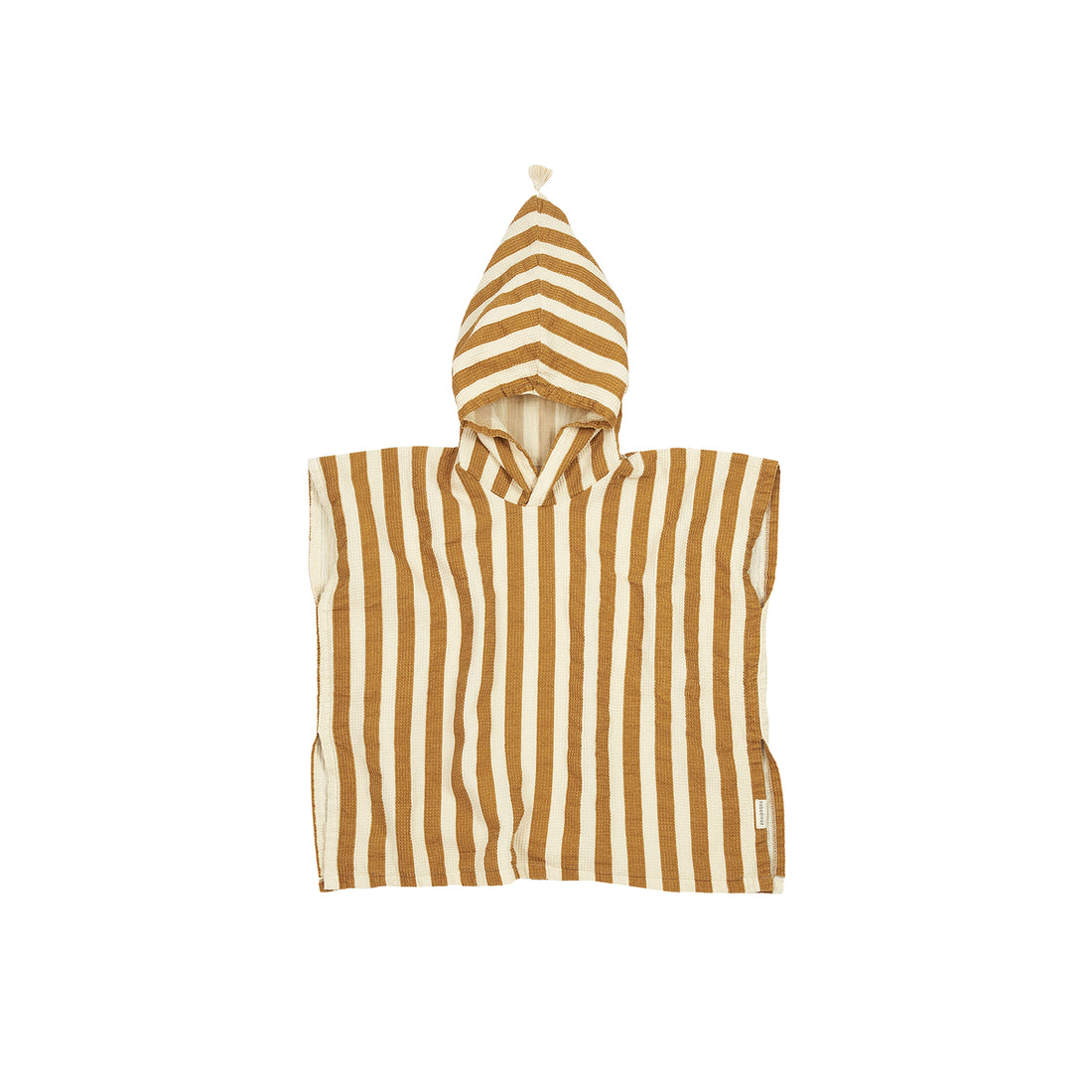 nobodinoz-portofino-poncho-muslin-lining-honey-stripes-waffle-nobo-4933515