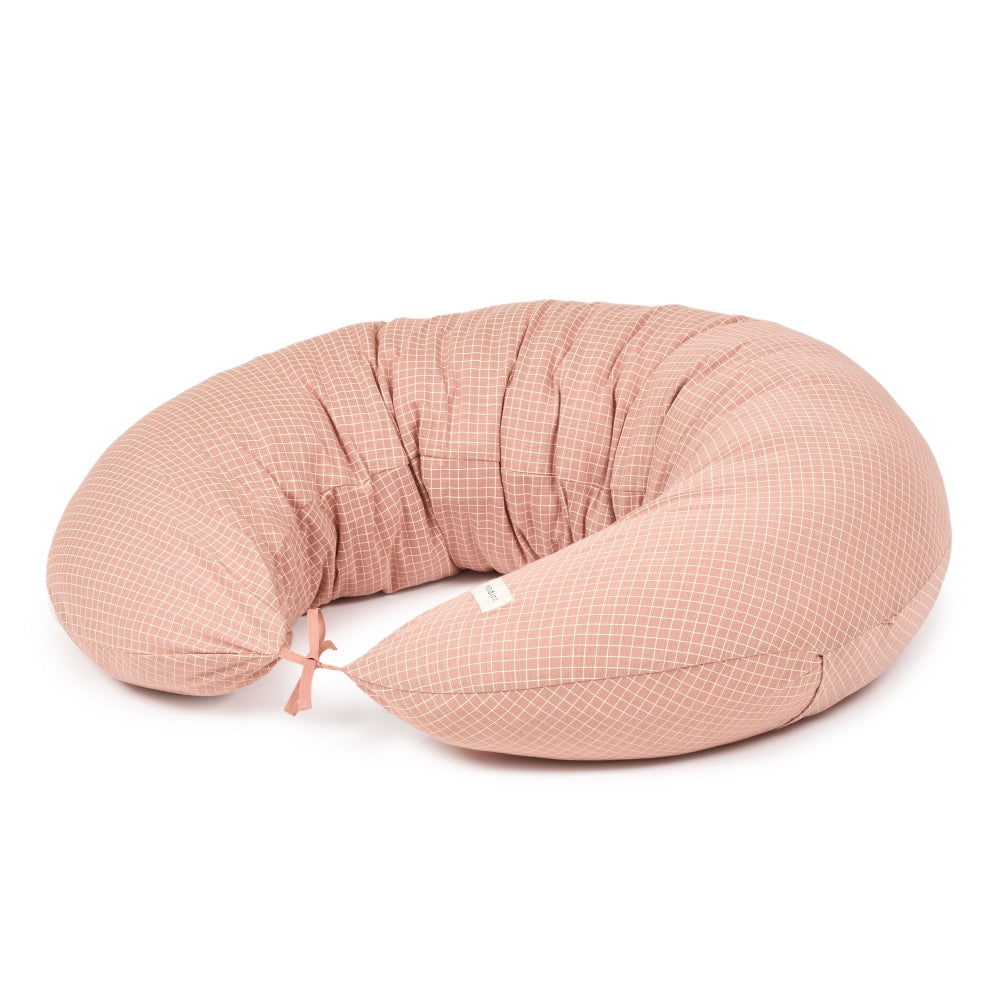 nobodinoz-stories-ltd-maternity-pillow-pink-cream-grid-170x38x25cm-nobo-4937476