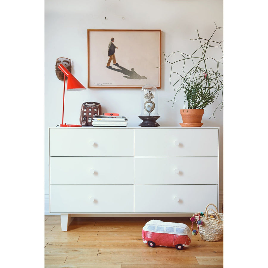 Oeuf 6 Drawer Dresser White - Sparrow Base