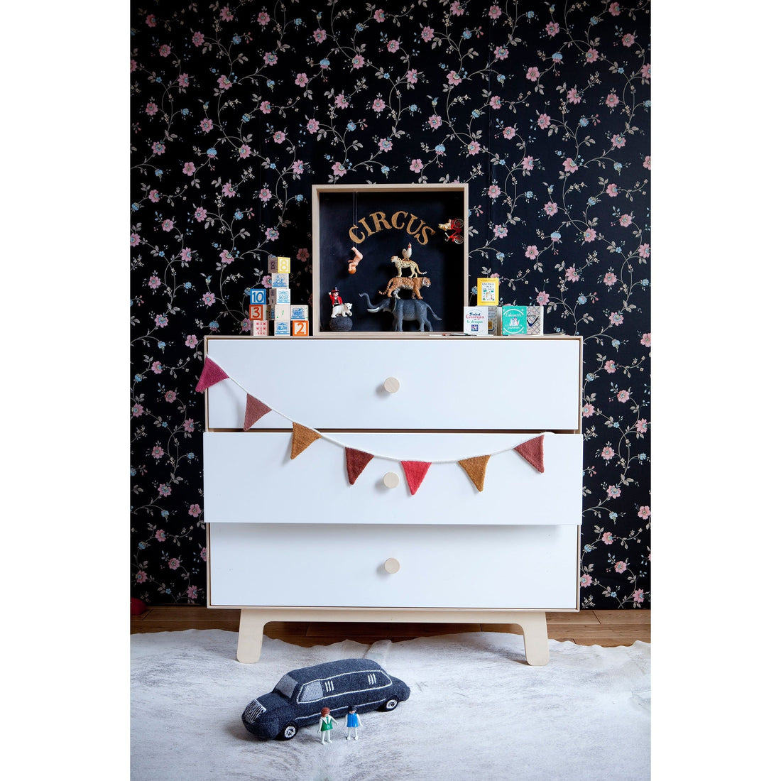 Oeuf 3 Drawer Dresser Birch - Rhea Base