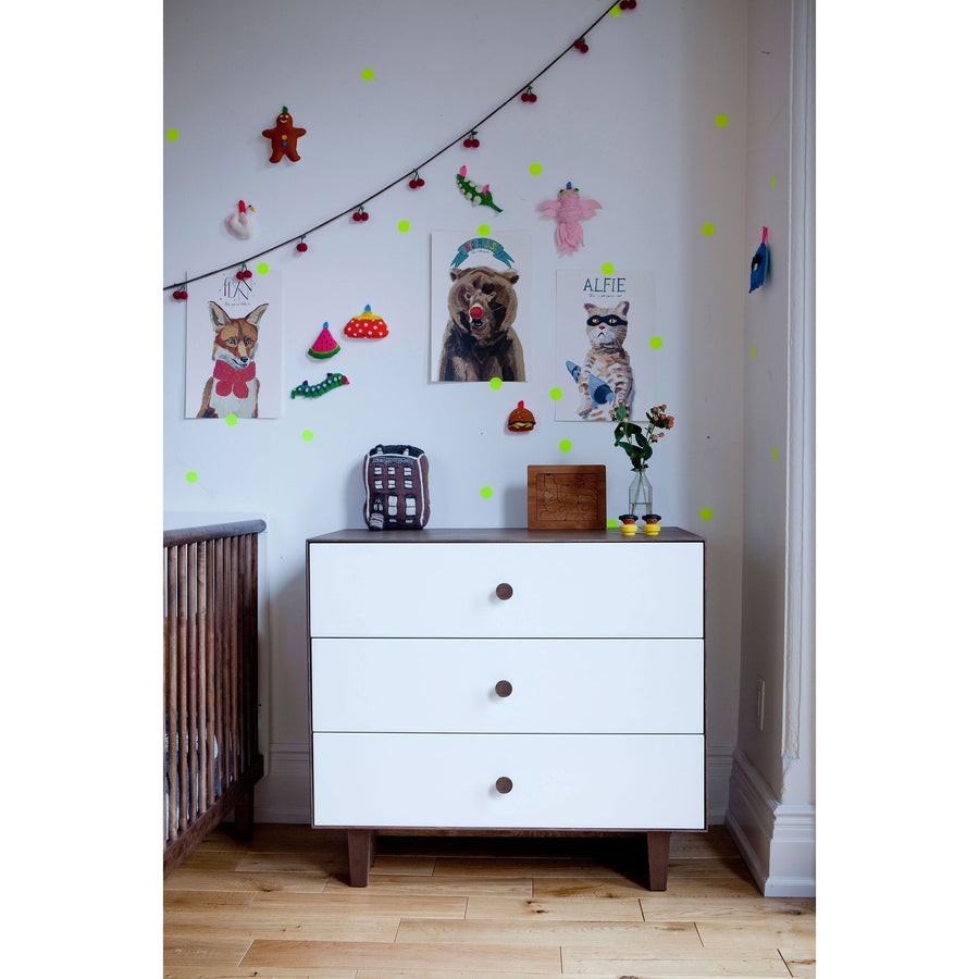 Oeuf 3 Drawer Dresser White - Classic Base