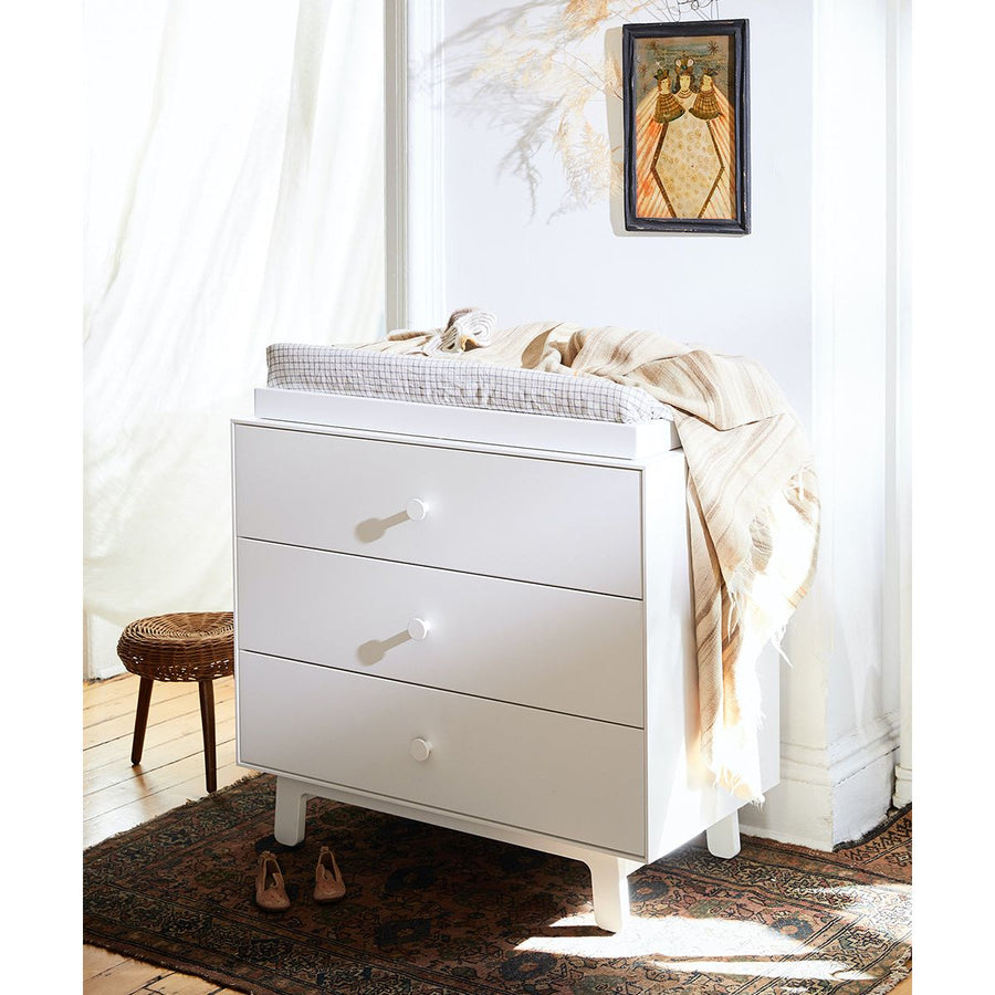 Oeuf 3 Drawer Dresser White - Sparrow Base