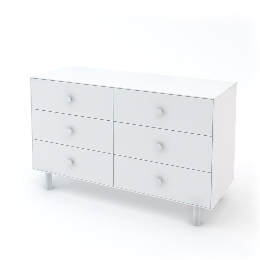 Oeuf 6 Drawer Dresser White - Classic Base