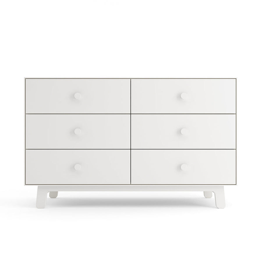 Oeuf 6 Drawer Dresser White - Sparrow Base